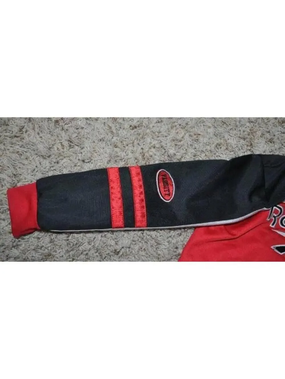 Boys Reebok Jacket 5/6 Red, Black & White Spring Athletic Track